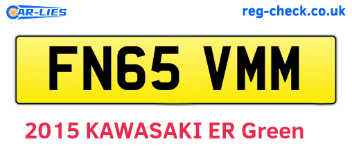 FN65VMM are the vehicle registration plates.