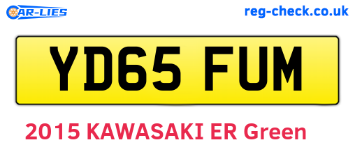YD65FUM are the vehicle registration plates.