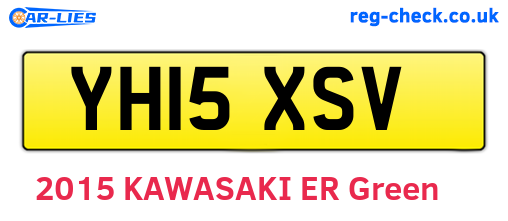 YH15XSV are the vehicle registration plates.