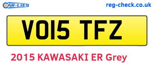 VO15TFZ are the vehicle registration plates.
