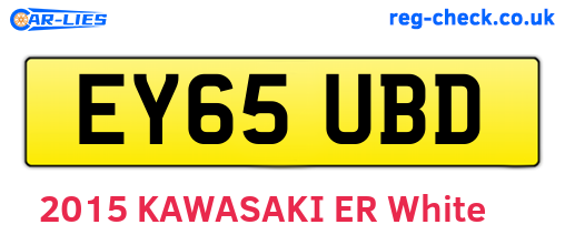 EY65UBD are the vehicle registration plates.
