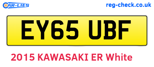 EY65UBF are the vehicle registration plates.