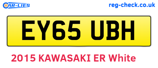 EY65UBH are the vehicle registration plates.