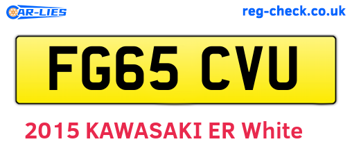 FG65CVU are the vehicle registration plates.
