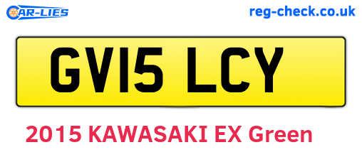 GV15LCY are the vehicle registration plates.