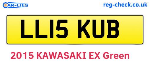 LL15KUB are the vehicle registration plates.