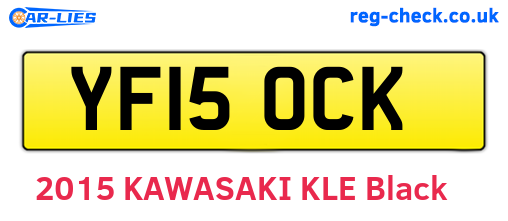 YF15OCK are the vehicle registration plates.