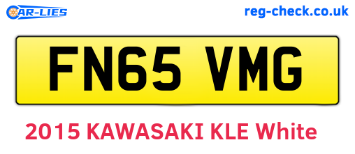 FN65VMG are the vehicle registration plates.