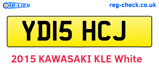 YD15HCJ are the vehicle registration plates.