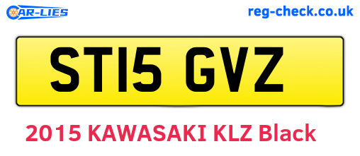 ST15GVZ are the vehicle registration plates.