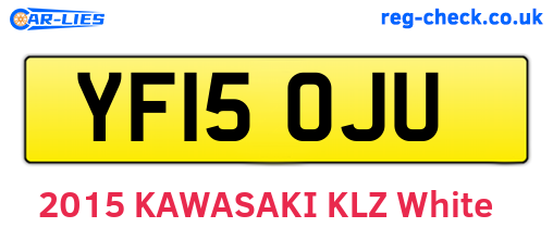 YF15OJU are the vehicle registration plates.