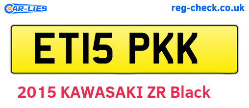 ET15PKK are the vehicle registration plates.