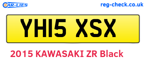YH15XSX are the vehicle registration plates.