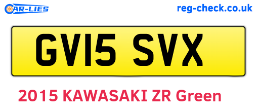 GV15SVX are the vehicle registration plates.