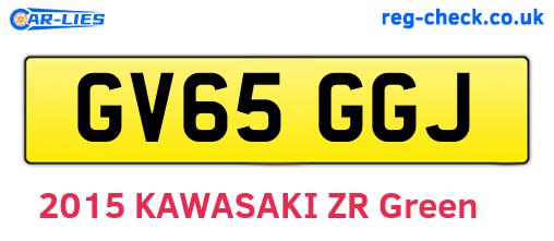 GV65GGJ are the vehicle registration plates.