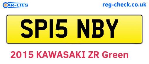 SP15NBY are the vehicle registration plates.
