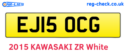 EJ15OCG are the vehicle registration plates.