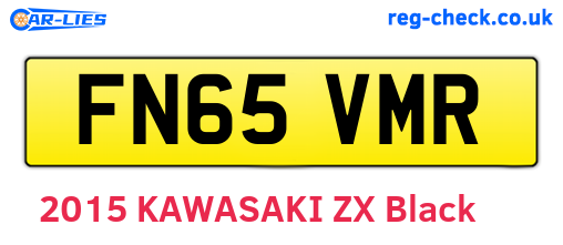 FN65VMR are the vehicle registration plates.