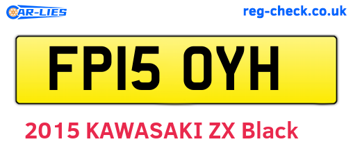 FP15OYH are the vehicle registration plates.