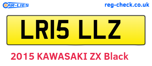 LR15LLZ are the vehicle registration plates.