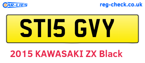 ST15GVY are the vehicle registration plates.