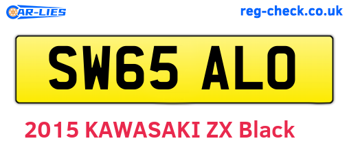 SW65ALO are the vehicle registration plates.