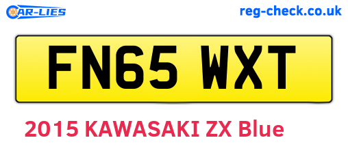 FN65WXT are the vehicle registration plates.