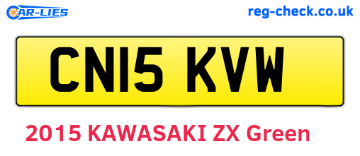 CN15KVW are the vehicle registration plates.