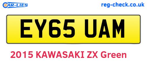 EY65UAM are the vehicle registration plates.