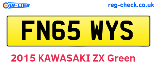 FN65WYS are the vehicle registration plates.