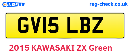GV15LBZ are the vehicle registration plates.