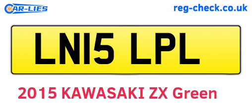 LN15LPL are the vehicle registration plates.