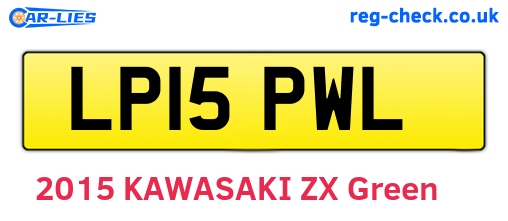 LP15PWL are the vehicle registration plates.