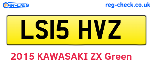 LS15HVZ are the vehicle registration plates.