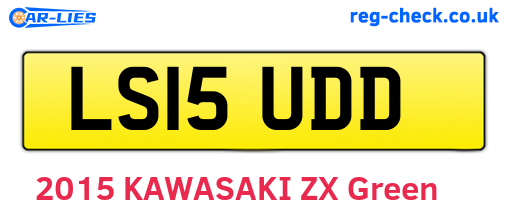 LS15UDD are the vehicle registration plates.