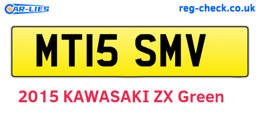 MT15SMV are the vehicle registration plates.