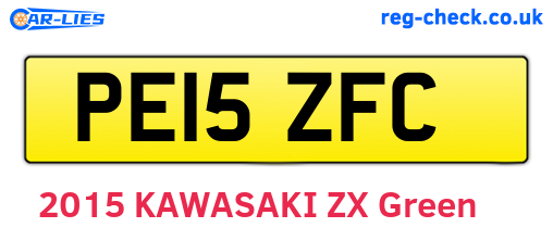 PE15ZFC are the vehicle registration plates.