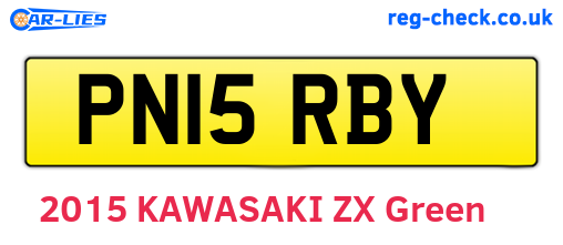 PN15RBY are the vehicle registration plates.