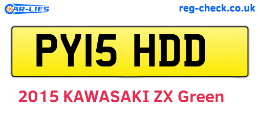 PY15HDD are the vehicle registration plates.
