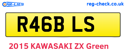 R46BLS are the vehicle registration plates.