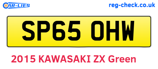 SP65OHW are the vehicle registration plates.