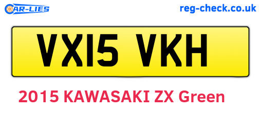 VX15VKH are the vehicle registration plates.