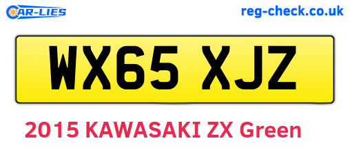 WX65XJZ are the vehicle registration plates.