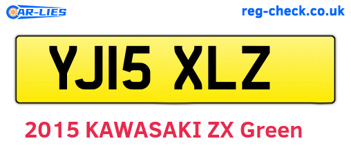 YJ15XLZ are the vehicle registration plates.