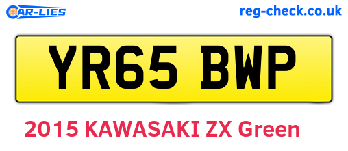 YR65BWP are the vehicle registration plates.