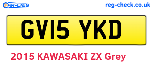 GV15YKD are the vehicle registration plates.