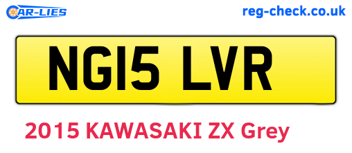 NG15LVR are the vehicle registration plates.