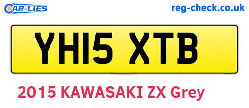 YH15XTB are the vehicle registration plates.