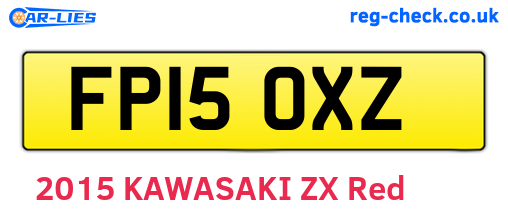 FP15OXZ are the vehicle registration plates.