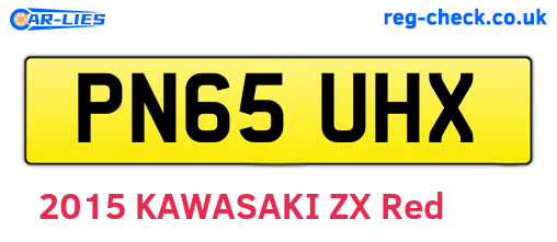 PN65UHX are the vehicle registration plates.